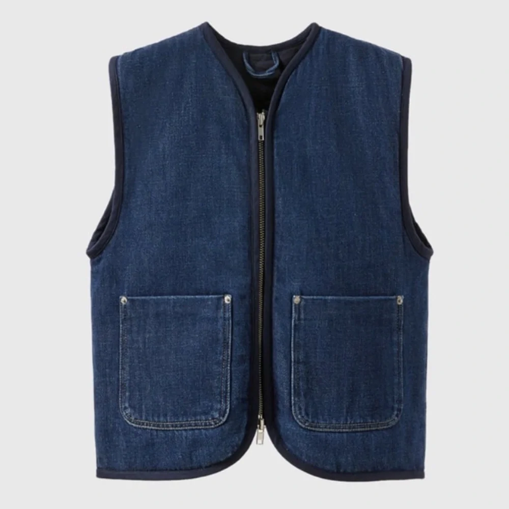 Zara Denim Puffer Vest Limited Edition